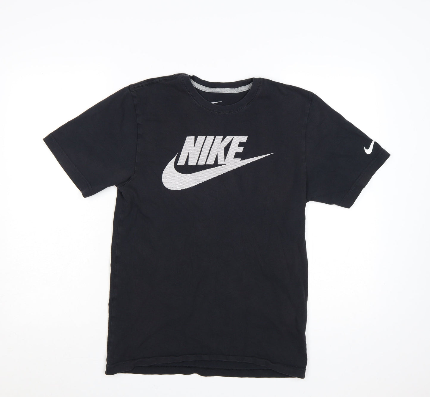 Nike Men's Black Regular Fit Logo Graphic T-Shirt Size S