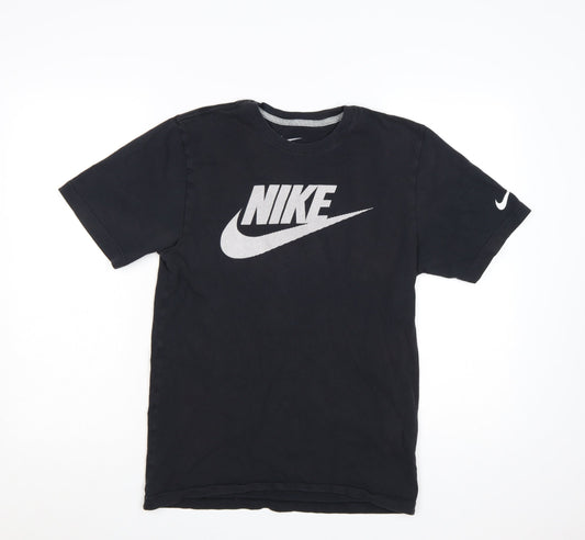 Nike Men's Black Regular Fit Logo Graphic T-Shirt Size S