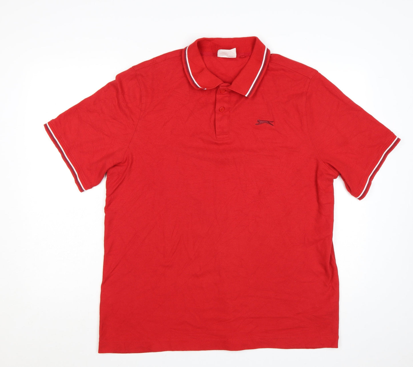 Slazenger Men's Red XL Polo Shirt Classic Sports Fit