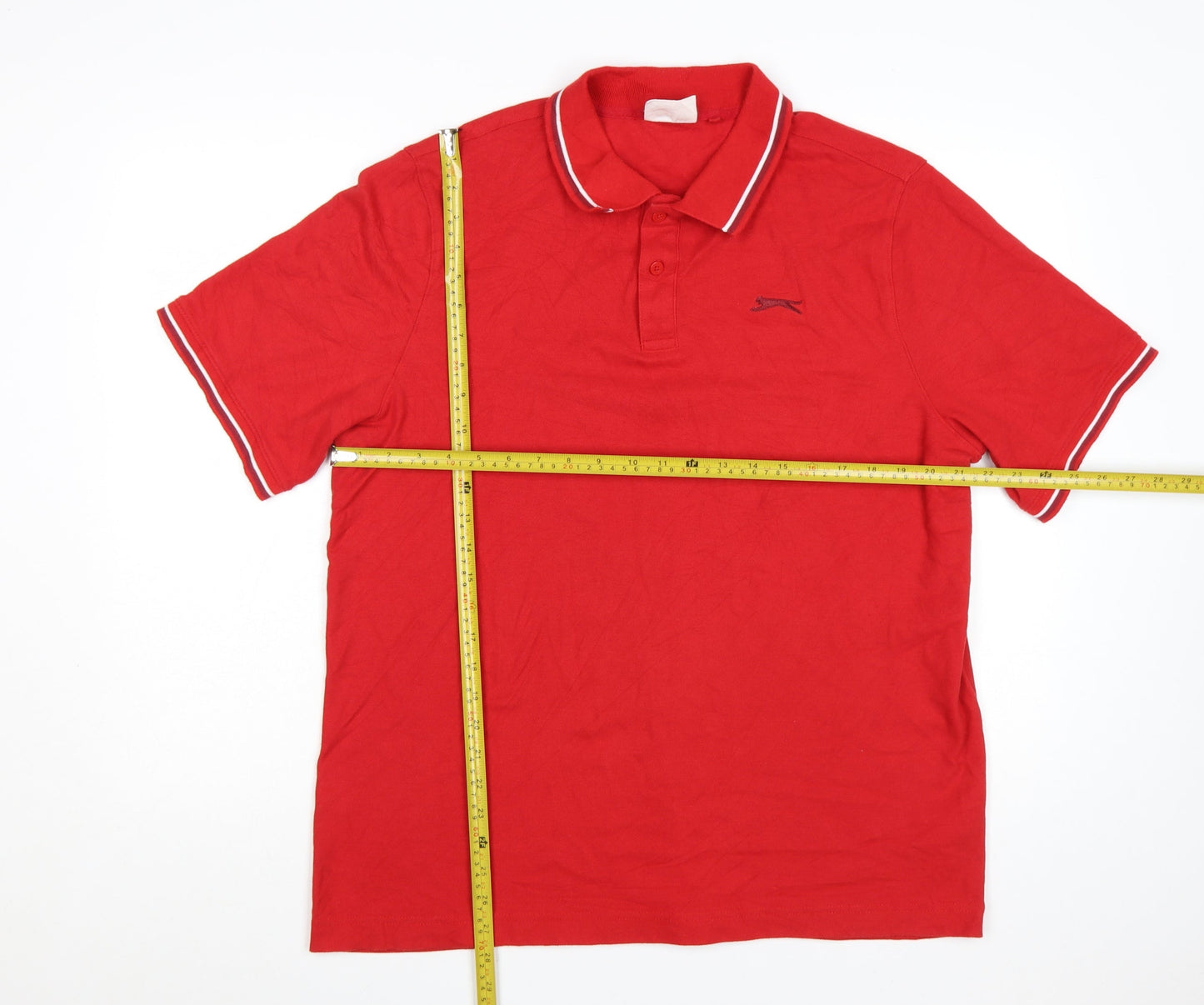 Slazenger Men's Red XL Polo Shirt Classic Sports Fit