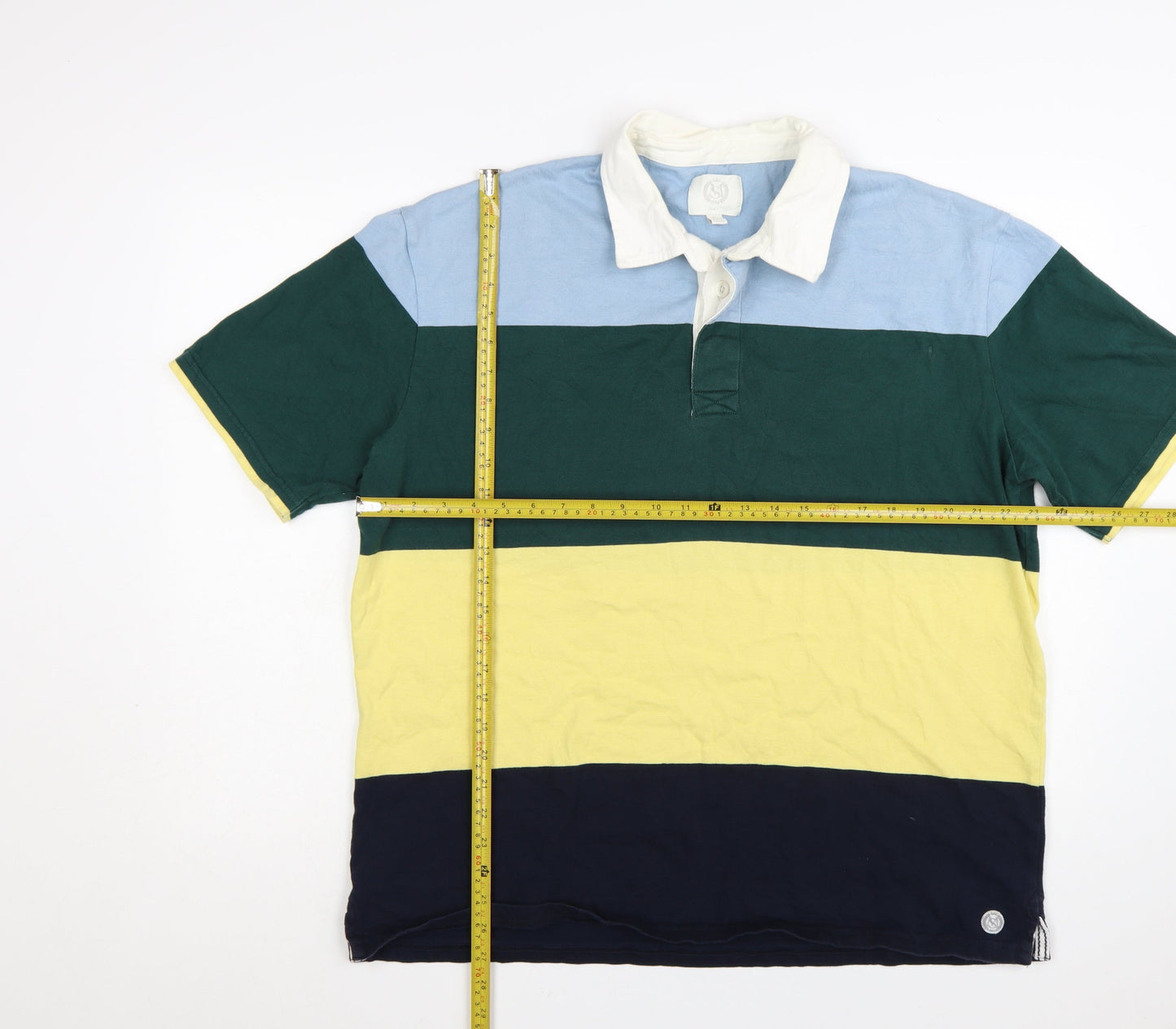 Marks and Spencer Men's Multicoloured XL Cotton Polo Shirt