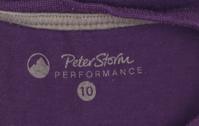 Peter Storm Women's Purple Graphic Performance T-Shirt Size 10