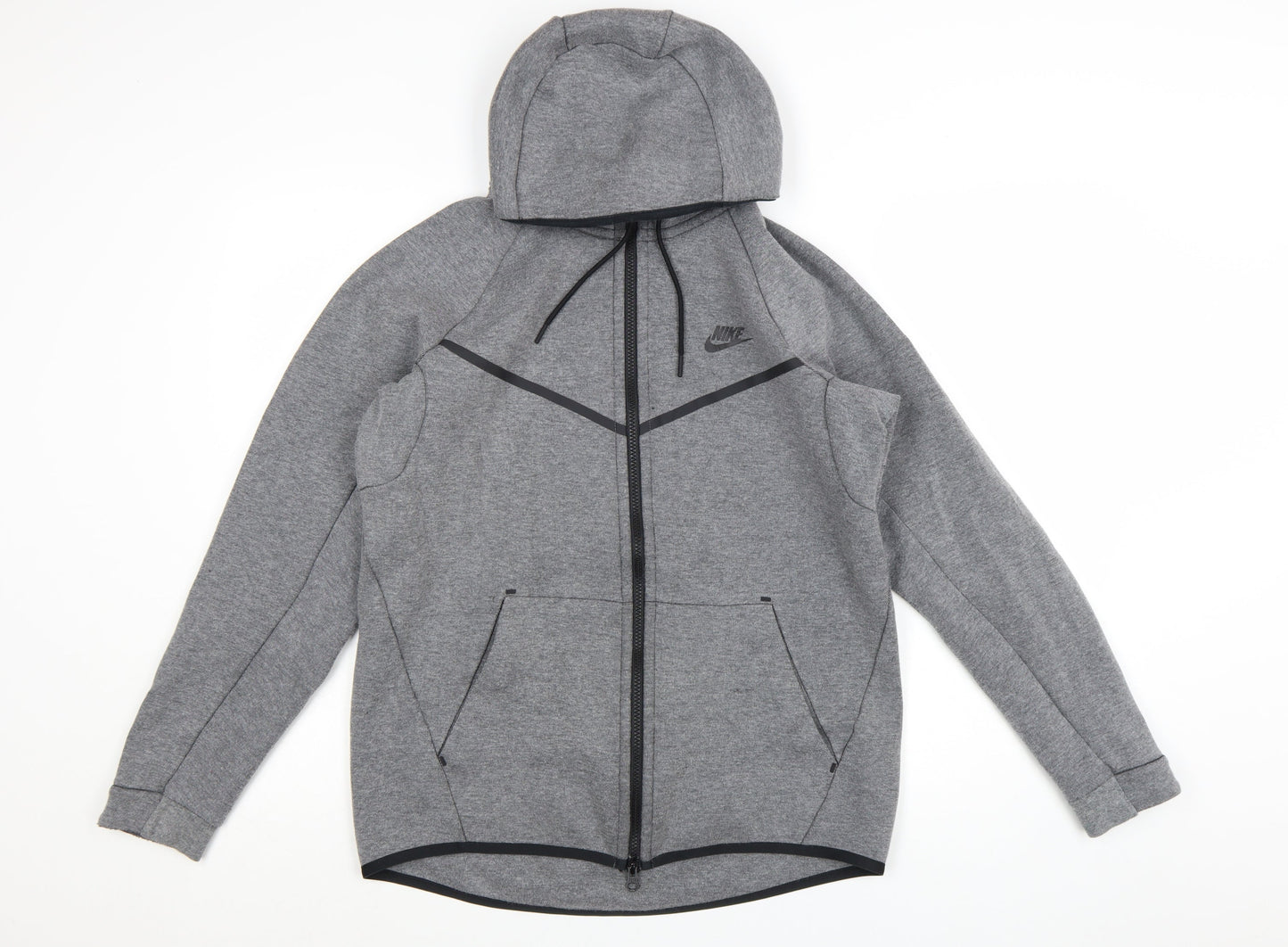 Nike Men's Grey Full Zip Hoodie Size M Regular Fit