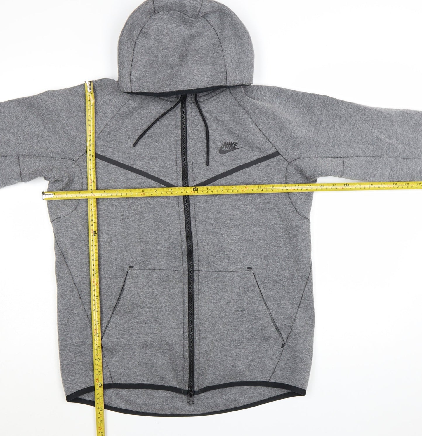 Nike Men's Grey Full Zip Hoodie Size M Regular Fit