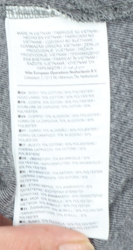 Nike Men's Grey Full Zip Hoodie Size M Regular Fit