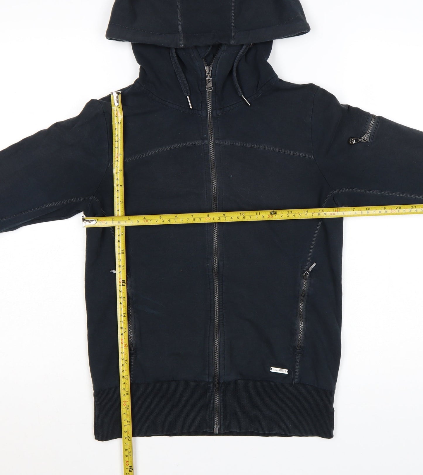 Sweaty Betty Womens Black XS Full Zip Hooded Sweatshirt