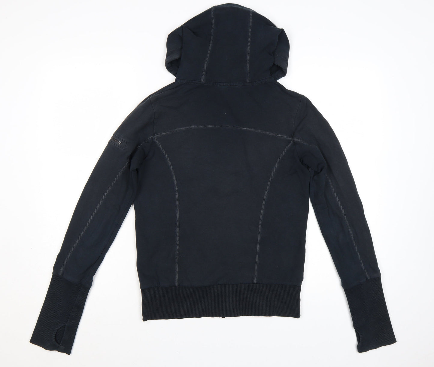 Sweaty Betty Womens Black XS Full Zip Hooded Sweatshirt