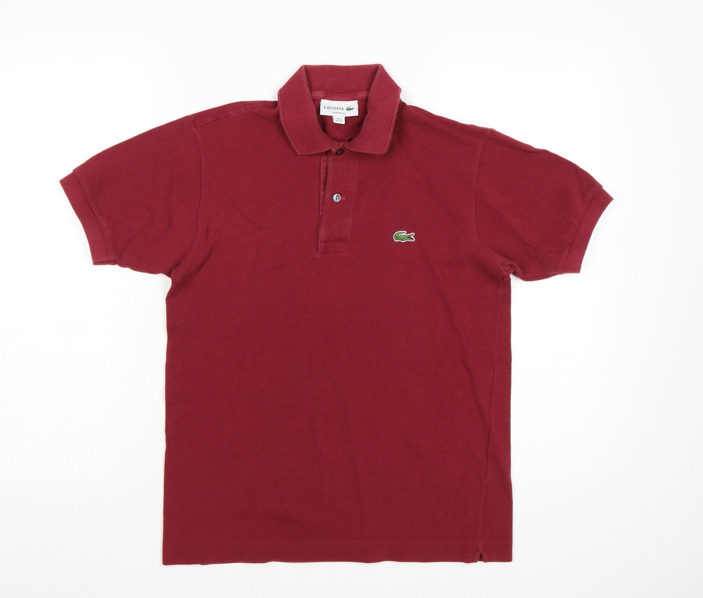 Lacoste Men's Red Classic Fit Short Sleeve Polo Shirt XS