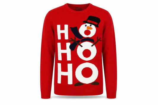 Cedarwood State Men's Red Christmas Snowman Jumper Size S