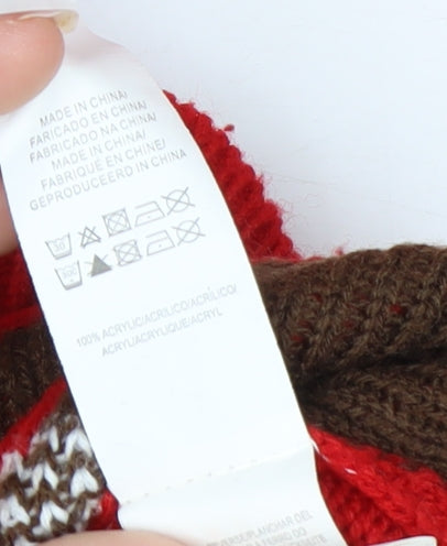 Cedar Wood State Men's Red Christmas Snowman Jumper Size S