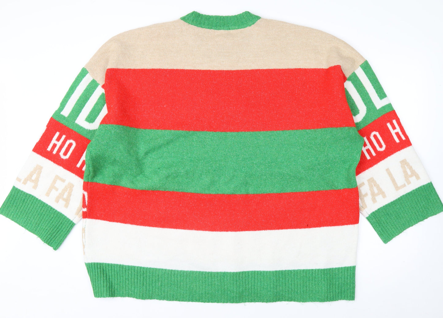Tu Men’s Multicoloured Christmas Sequin Pullover Jumper XL