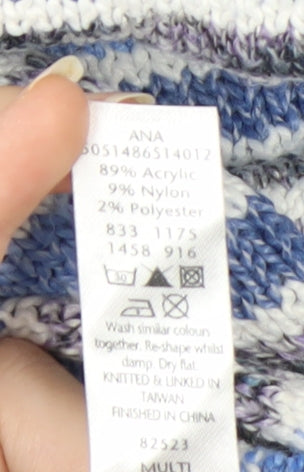 George Women’s Multicoloured Striped Knit Cardigan Size 10