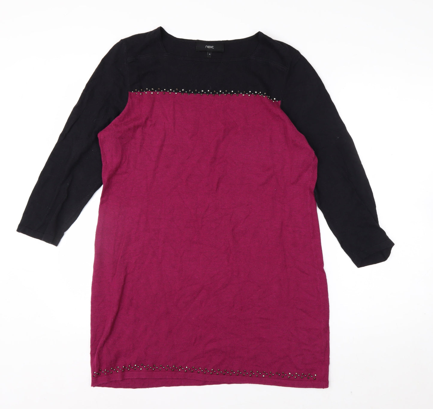Next Women’s Multicoloured Beaded Tunic Jumper Size 14