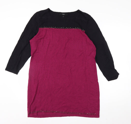 Next Women’s Multicoloured Beaded Tunic Jumper Size 14