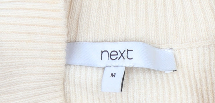 Next Women's Multicoloured Stripe Knit Crew Neck Jumper Size M