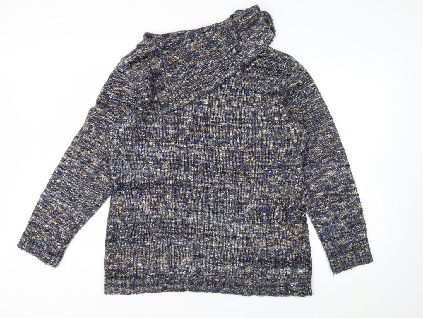Joe Browns Women’s Multicoloured Cowl Neck Long Sleeve Pullover Jumper Size 18
