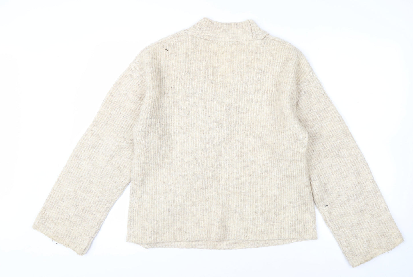 NA-KD Women’s Beige XS Cardigan Button Knit Autumn Layer