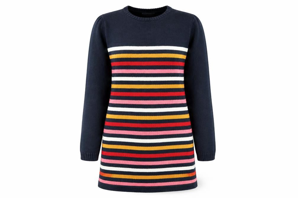 RR Women’s Multicoloured Striped Long Sleeve Pullover Jumper Size 10