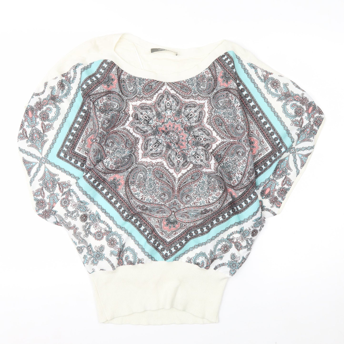 Oasis Women’s Multicoloured Paisley Kimono Blouse Size S