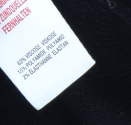 Wallis Petite Black Colourblock Studded Long Sleeve Blouse Size 10