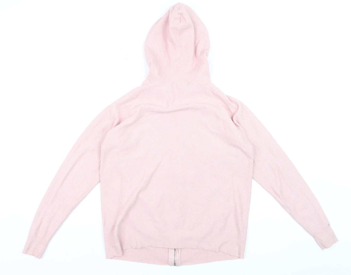 Marks and Spencer Women Pink Small Full Zip Hooded Sweatshirt