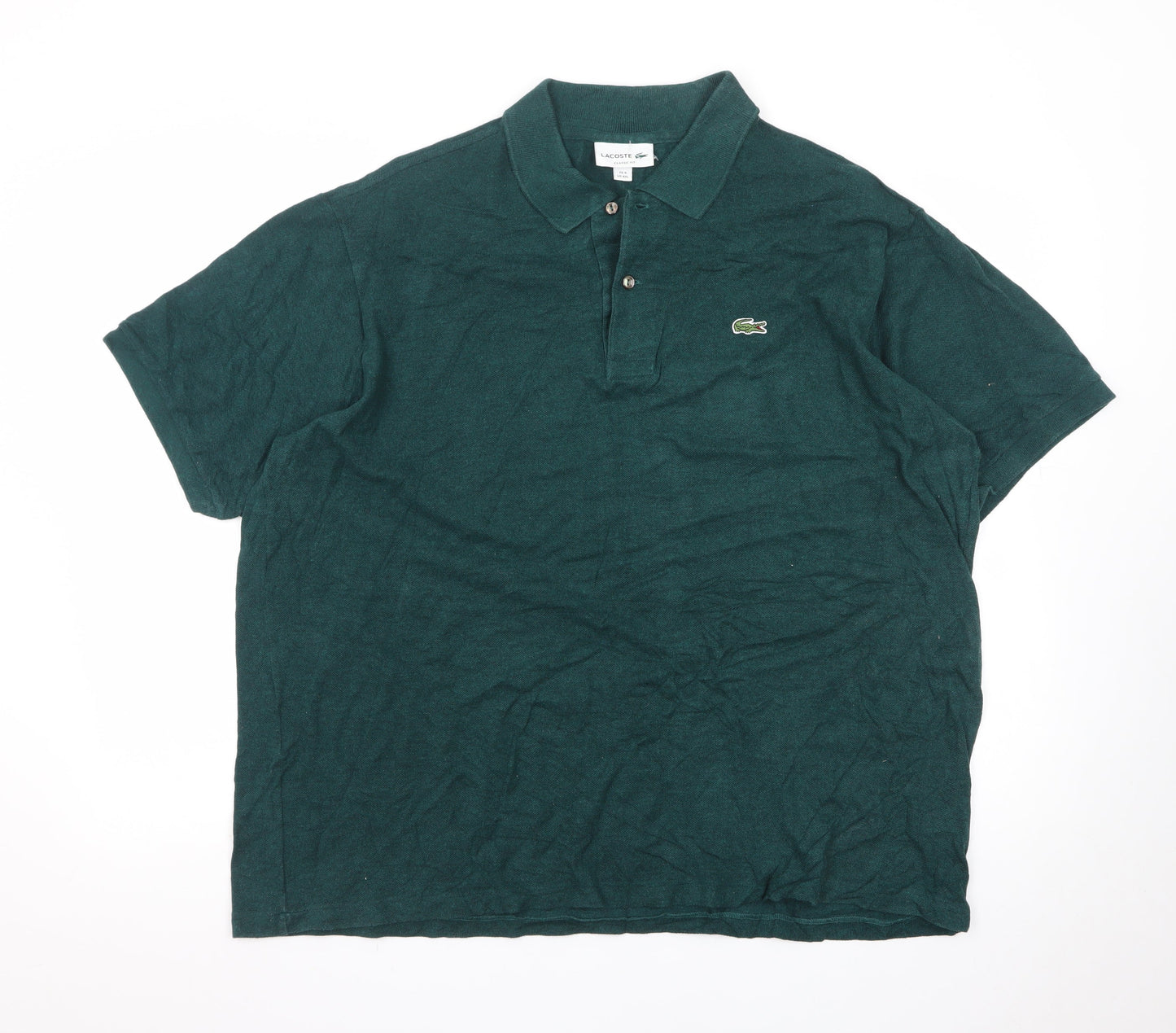 Lacoste Men’s Green Classic Fit 4XL Cotton Polo Shirt