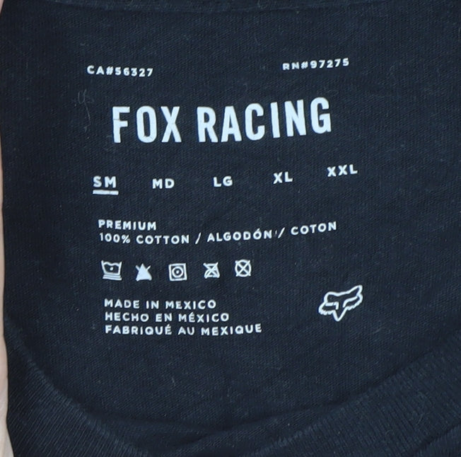 Fox Racing Men's Black Graphic Logo T-Shirt Size S