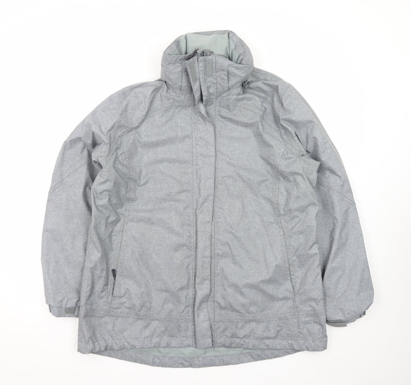 Peter Storm Womens Grey Waterproof Rain Coat Jacket Size 18