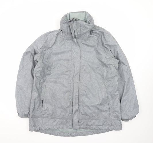 Peter Storm Womens Grey Waterproof Rain Coat Jacket Size 18