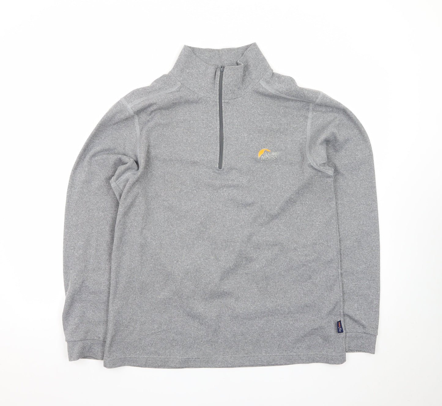 Lowe Alpine Men’s Grey Fleece 1/4 Zip Sweatshirt Top Size L