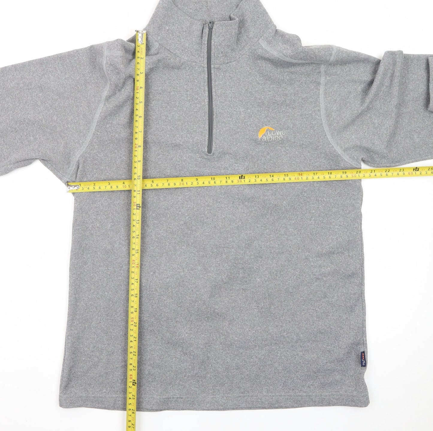 Lowe Alpine Men’s Grey Fleece 1/4 Zip Sweatshirt Top Size L