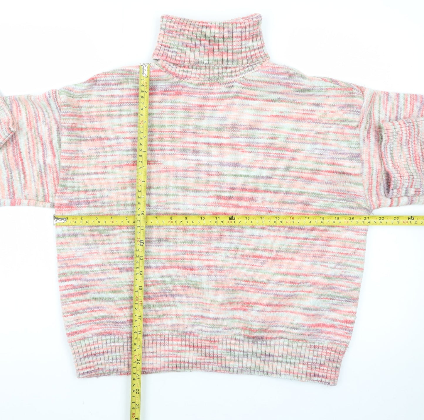 Marks and Spencer Women’s Multicoloured Roll Neck Knit Jumper Size L