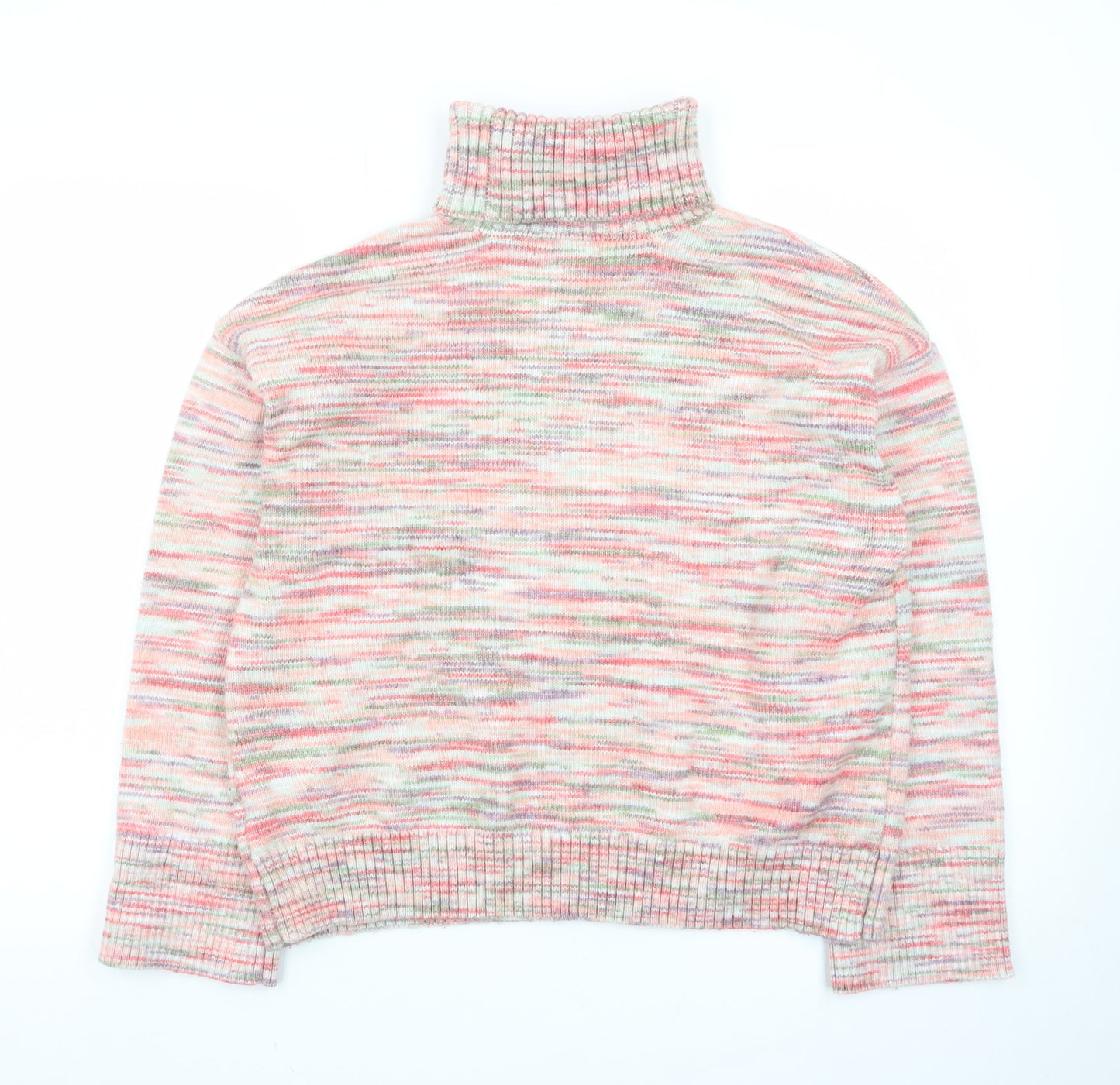Marks and Spencer Women’s Multicoloured Roll Neck Knit Jumper Size L
