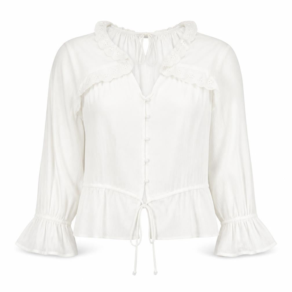 Marks & Spencer Women’s White Viscose Tunic Blouse Size 8