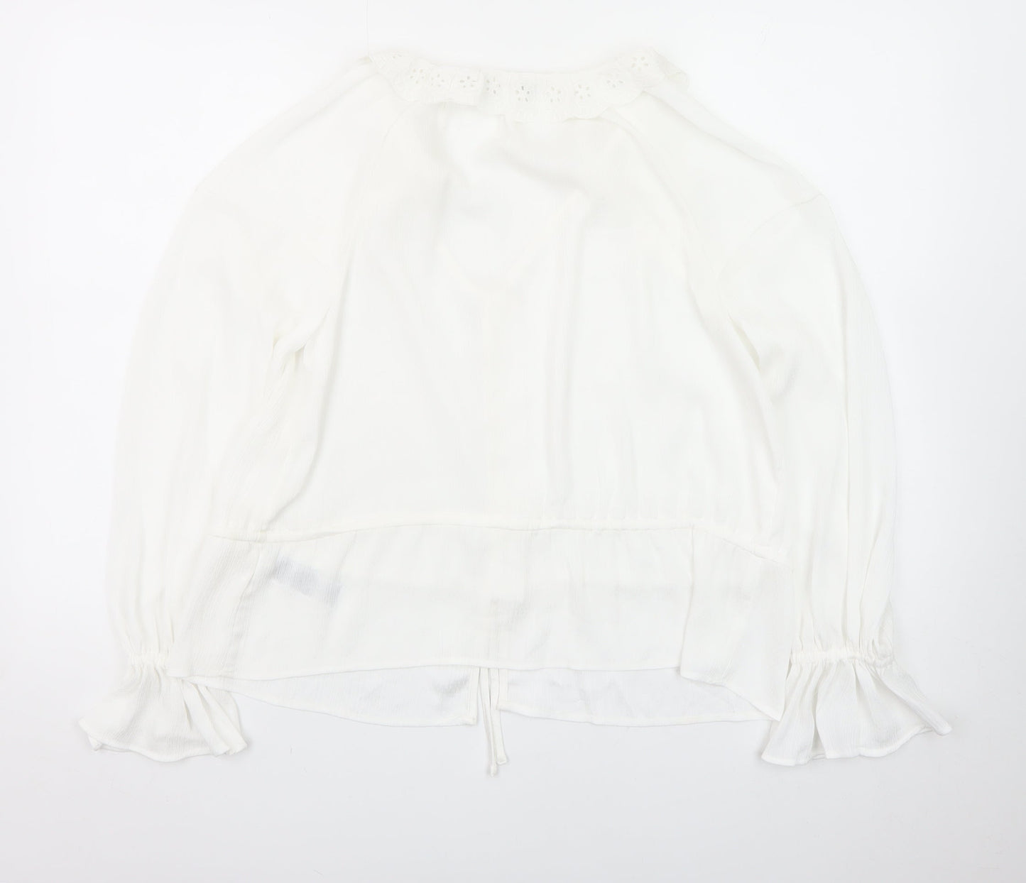 Marks and Spencer Women’s White Viscose Tunic Blouse Size 8