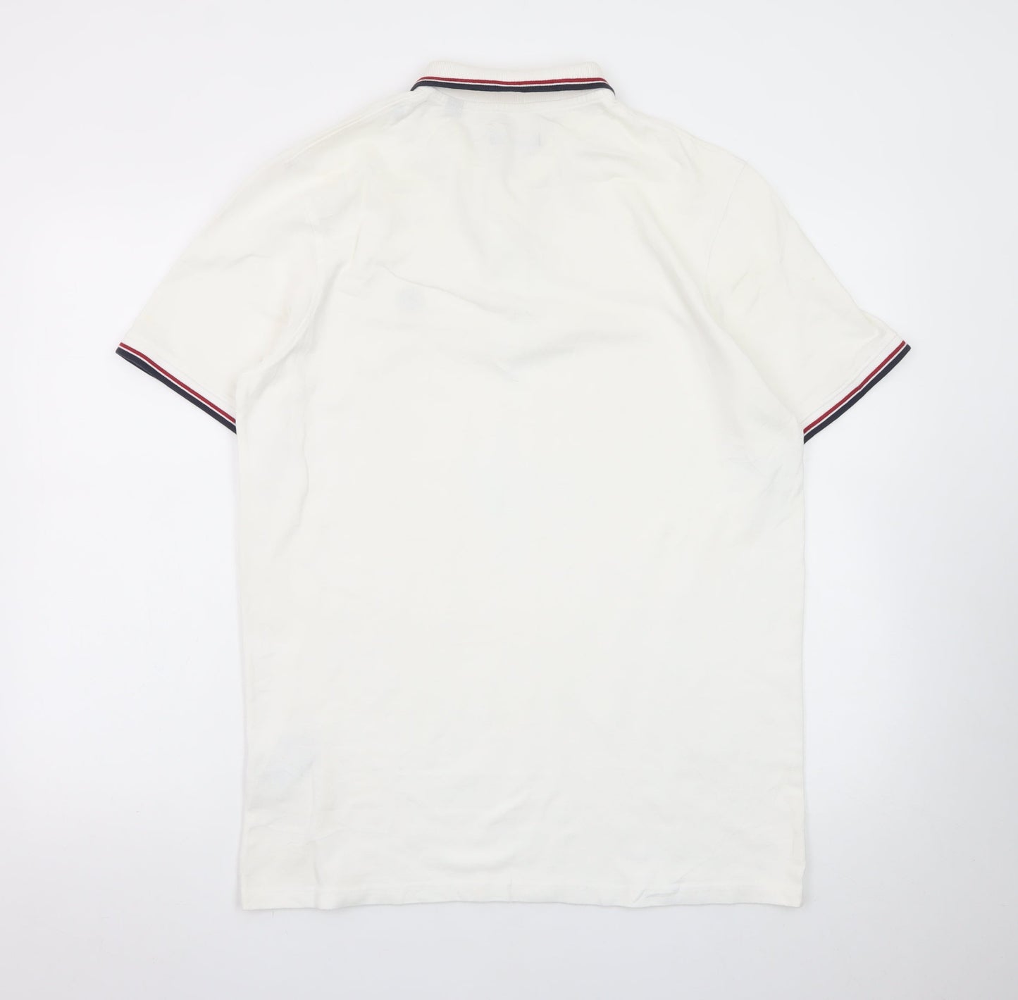 Jack & Jones Men's White XL Polo Shirt Short Sleeve Classic Fit
