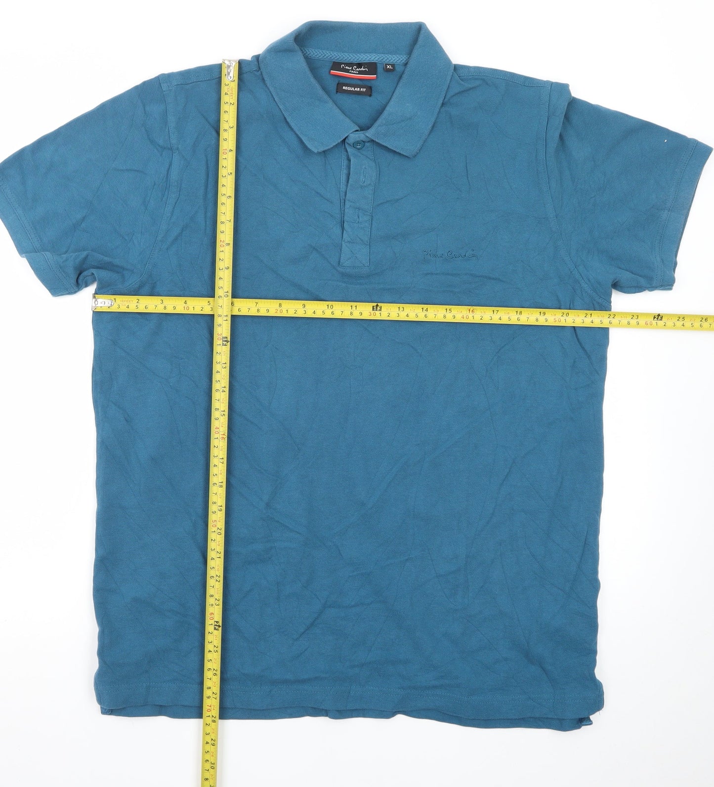 Pierre Cardin Mens Blue Regular Fit Cotton Polo Shirt XL