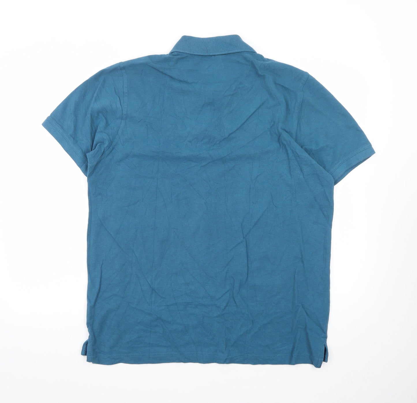 Pierre Cardin Mens Blue Regular Fit Cotton Polo Shirt XL