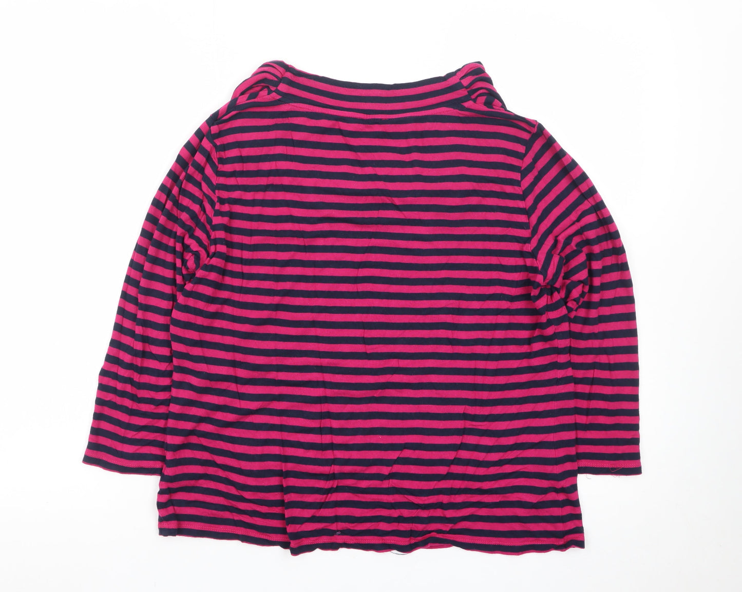 Phase Eight Women’s Pink Striped Cowl Neck Jersey Tunic Top Size 18