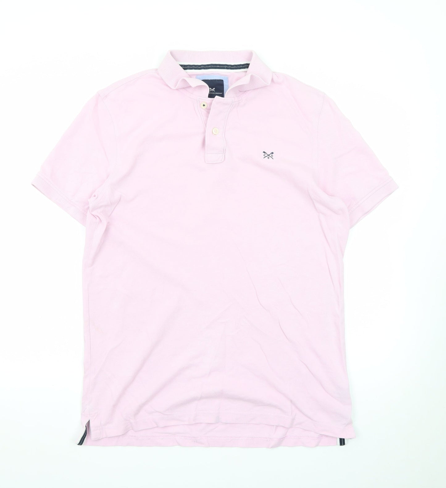 Crew Clothing Company Men's Pink L Cotton Polo Shirt
