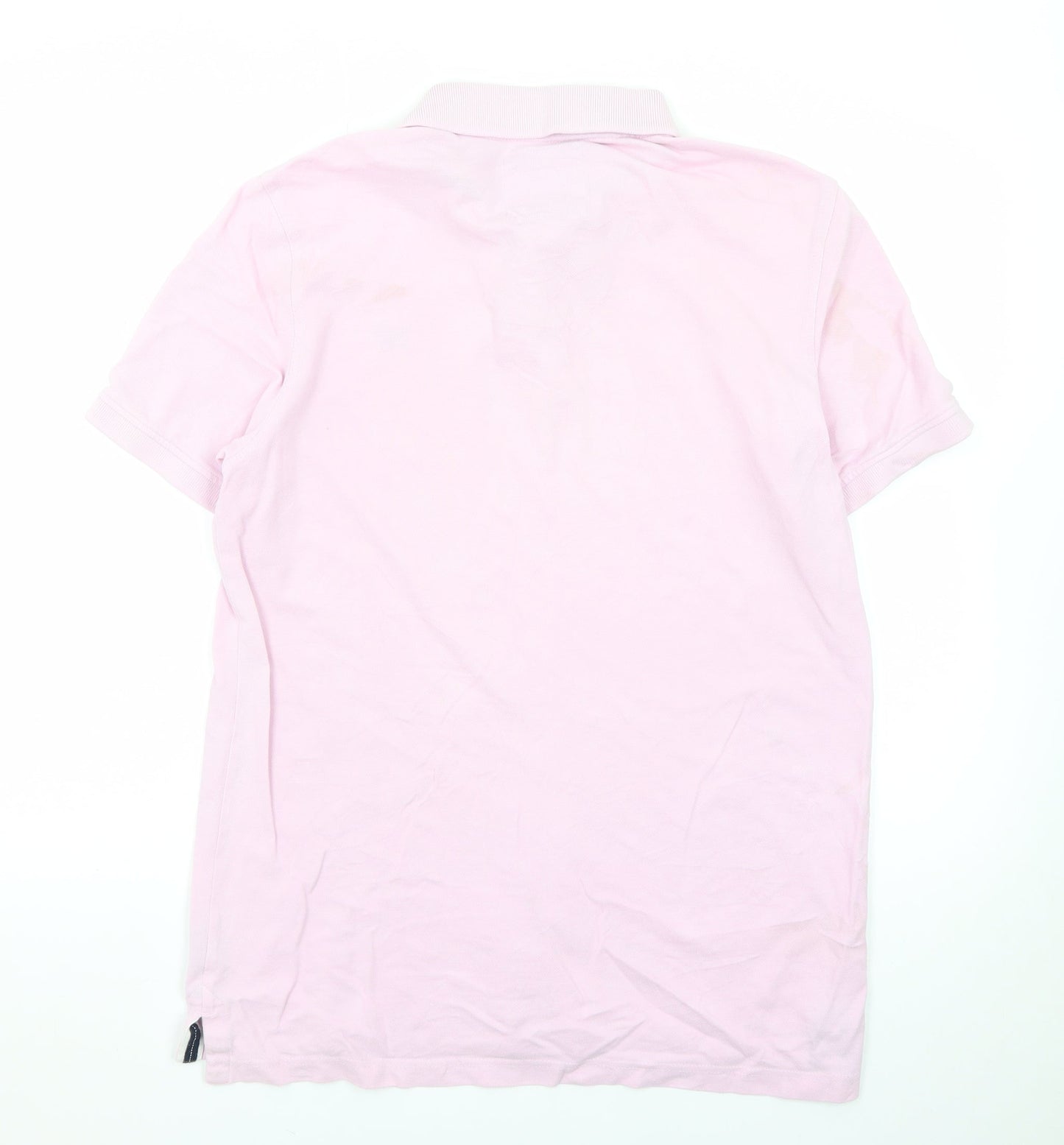Crew Clothing Company Men's Pink L Cotton Polo Shirt