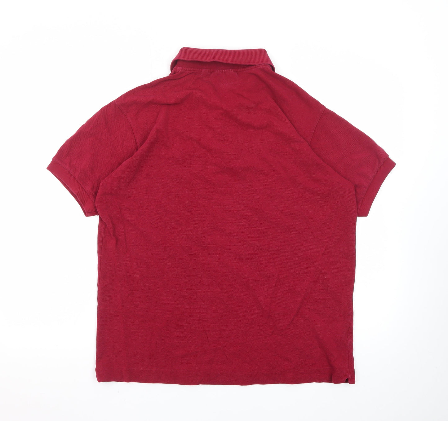 Lacoste Men's Red Classic Fit Short Sleeve Polo Shirt Size L