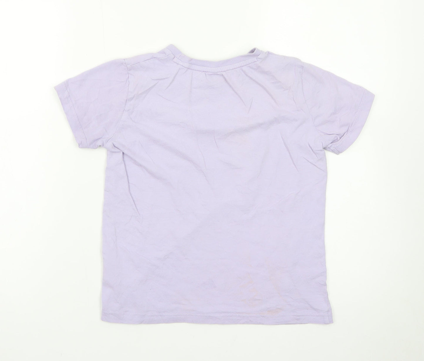 Threadgirls Girls Purple Butterfly Graphic T-Shirt 9-10 Years Casual Cotton