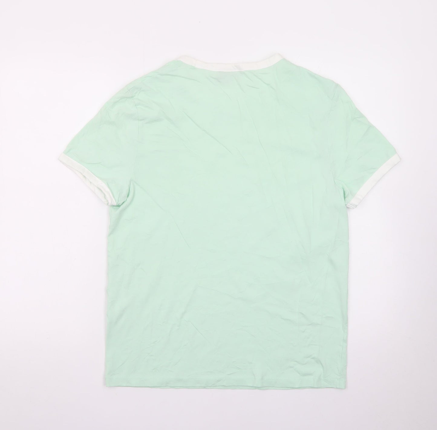 ASOS DESIGN Men's Mint Green Crew Neck Short Sleeve T-Shirt Size M