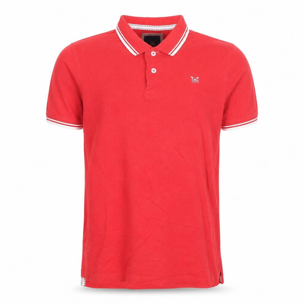 Crew Clothing Men's Red Short Sleeve Cotton Polo Shirt M
