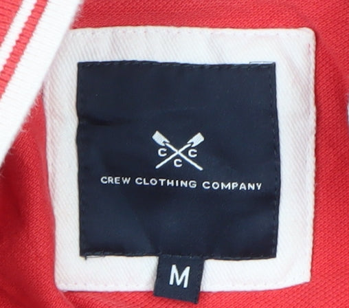Crew Clothing Company Men's Red Short Sleeve Cotton Polo Shirt M
