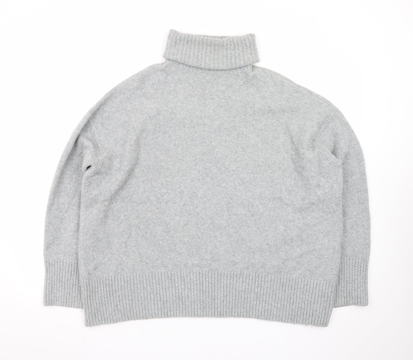 & Other Stories Women Grey Wool Roll Neck Jumper Size S