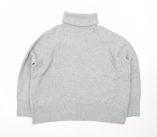 & Other Stories Women Grey Wool Roll Neck Jumper Size S