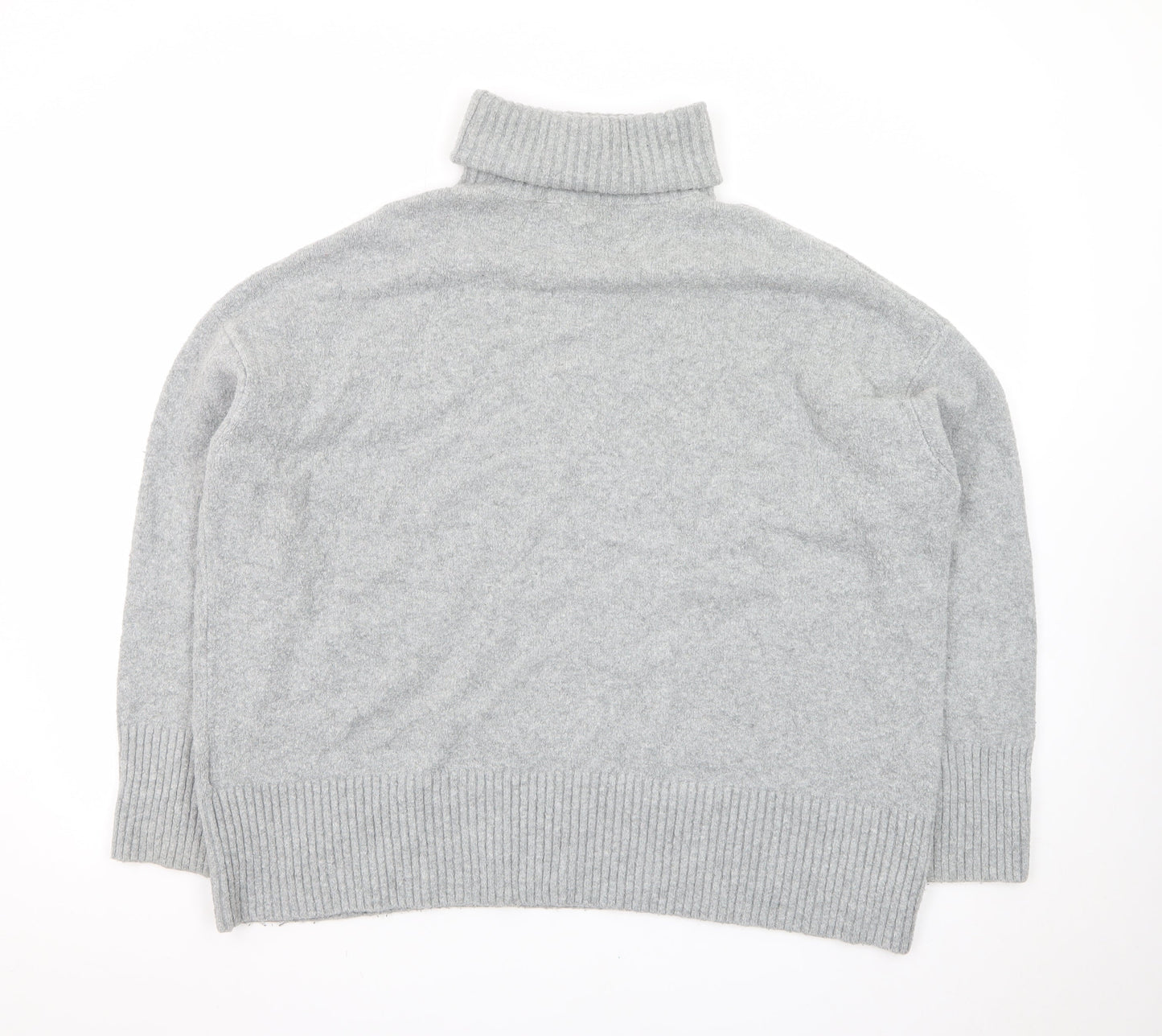 & Other Stories Women Grey Wool Roll Neck Jumper Size S