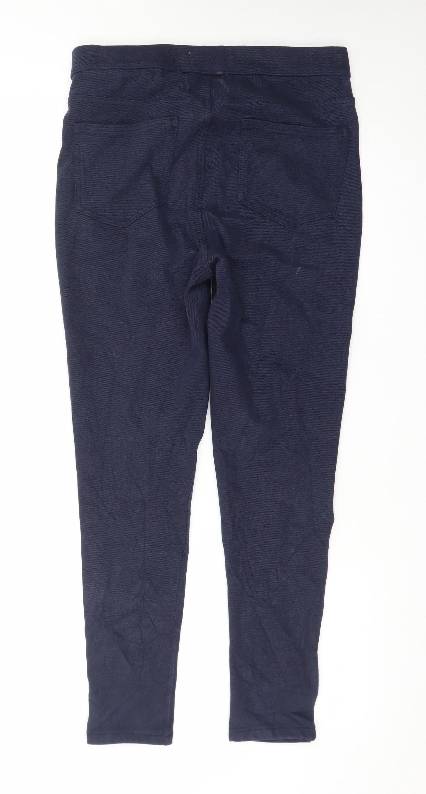 Marks and Spencer Women's Blue Size 12 Jeggings Stretch Cotton Blend